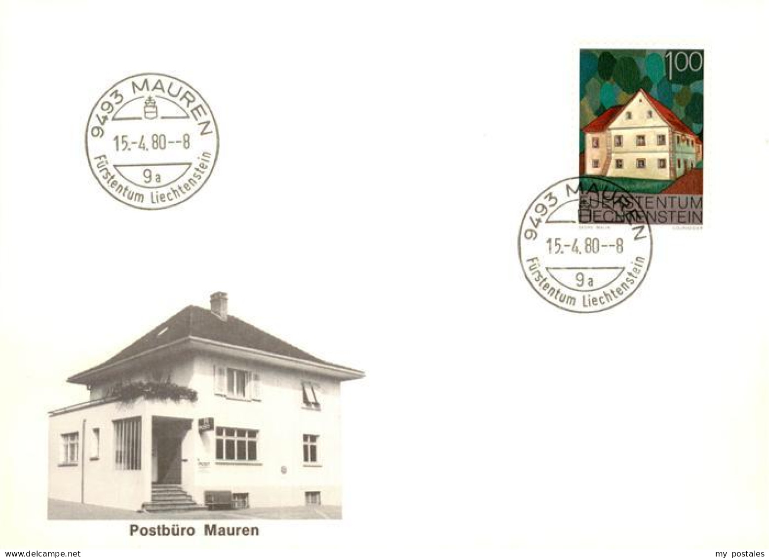 73775937 Mauren Liechtenstein FL Postbuero Mauren  - Liechtenstein