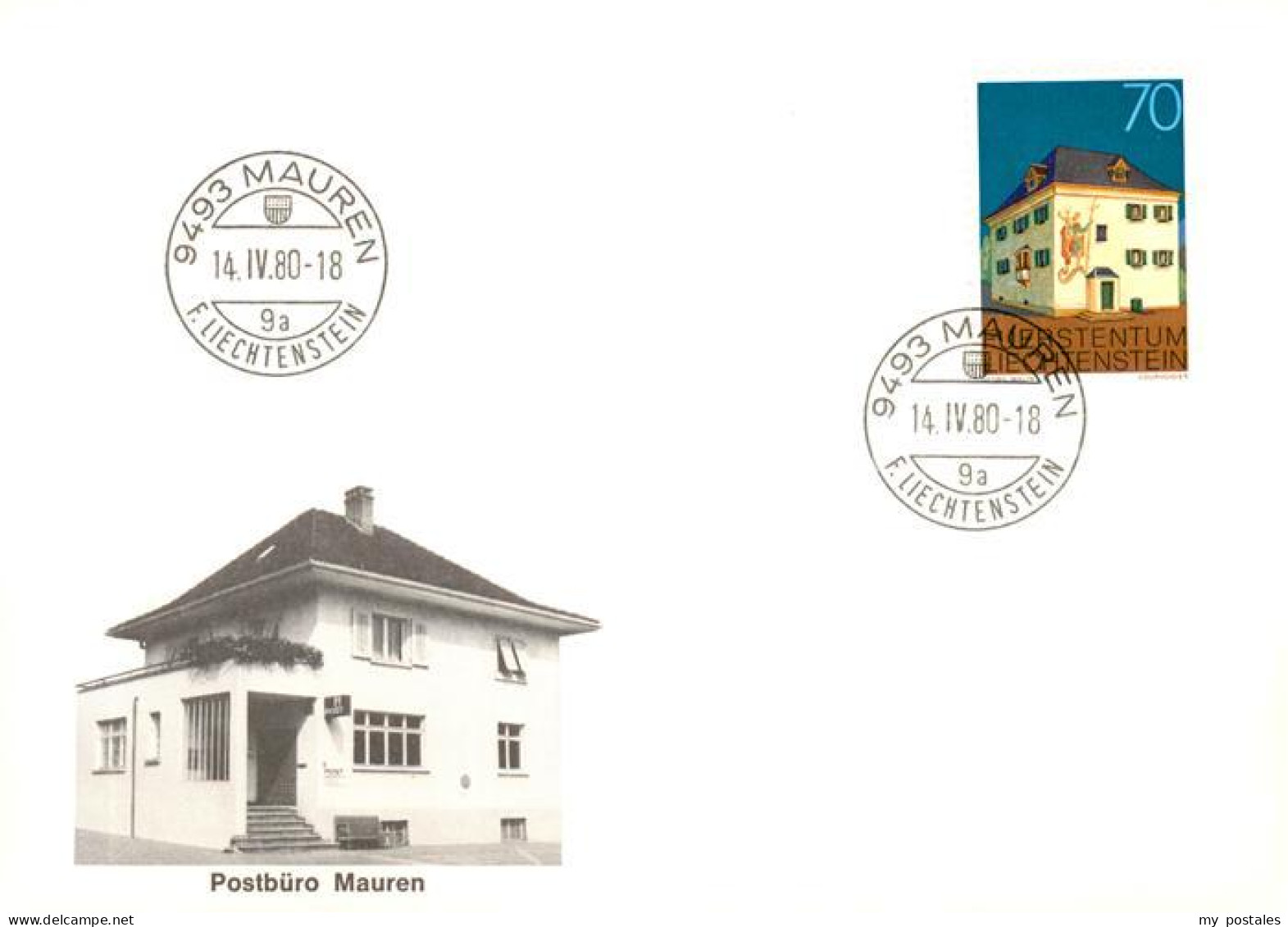 73775929 Mauren Liechtenstein FL Postbuero Mauren  - Liechtenstein