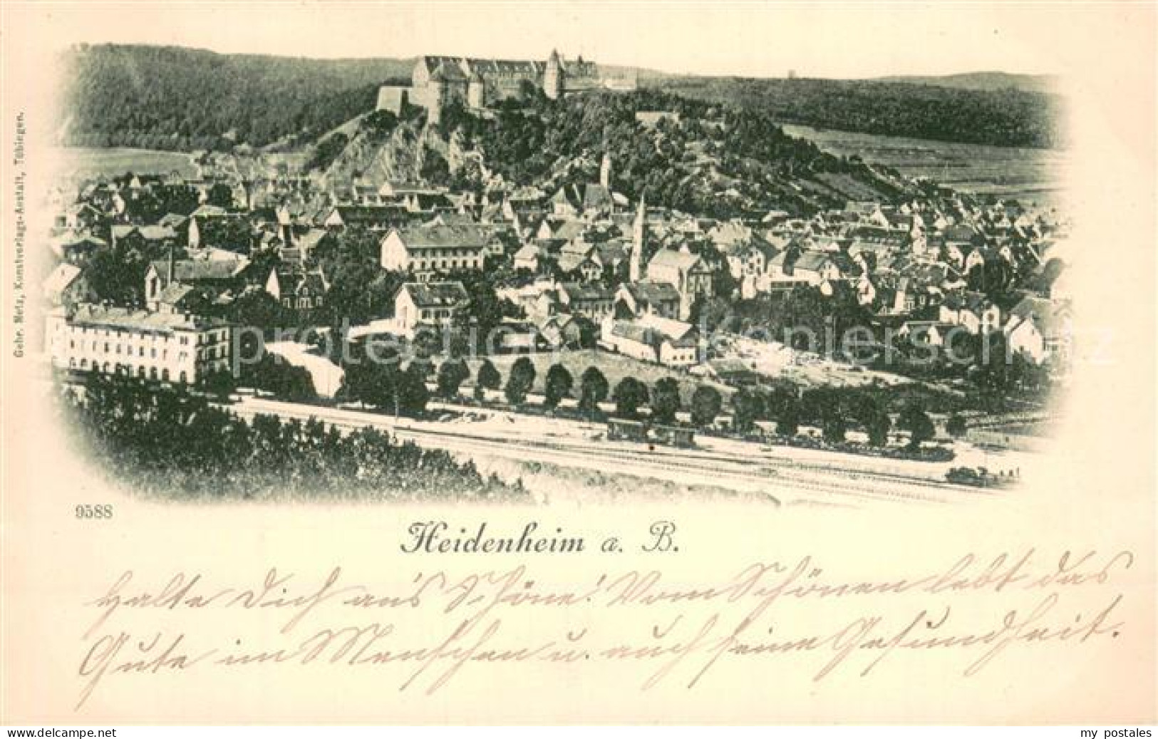 73775756 Heidenheim Brenz Panorama Mit Blick Zum Schloss Heidenheim Brenz - Heidenheim