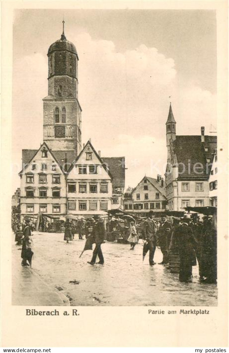 73775753 Biberach Riss Partie Am Marktplatz Kirche Biberach Riss - Biberach