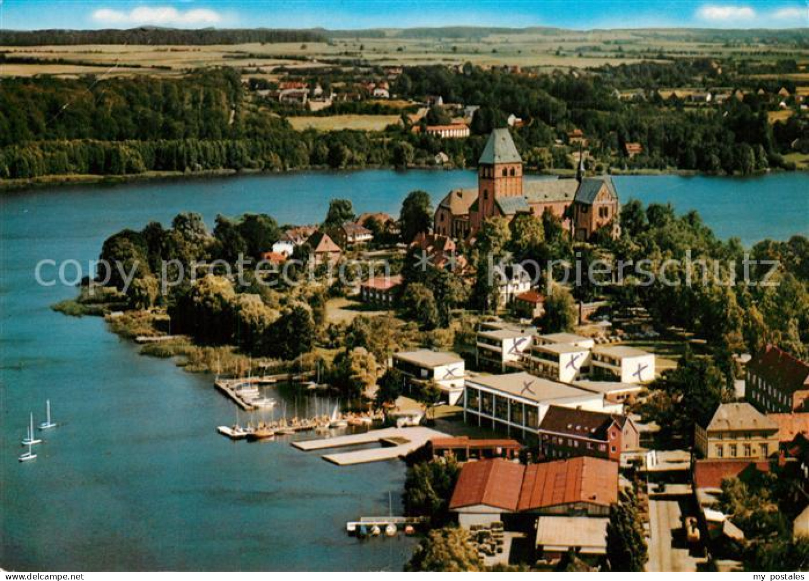 73260061 Ratzeburg Domhalbinsel Fliegeraufnahme Ratzeburg - Ratzeburg