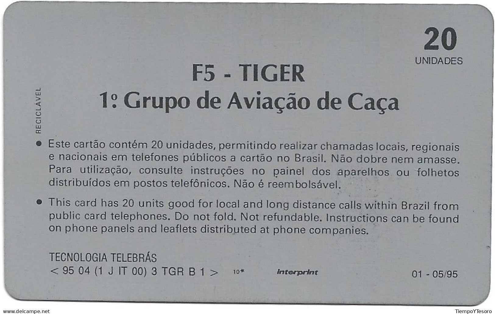Phonecard - Brazil, Plane, N°1176 - Verzamelingen