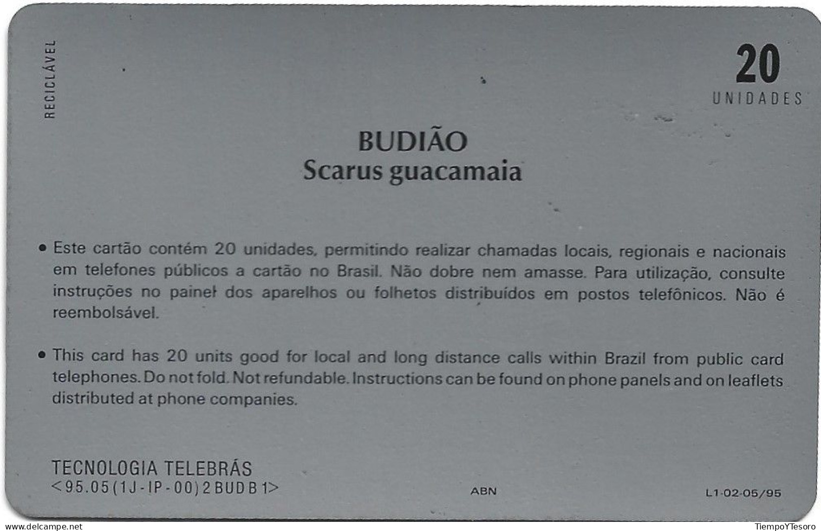 Phonecard - Brazil, Fish 1, N°1180 - Collezioni