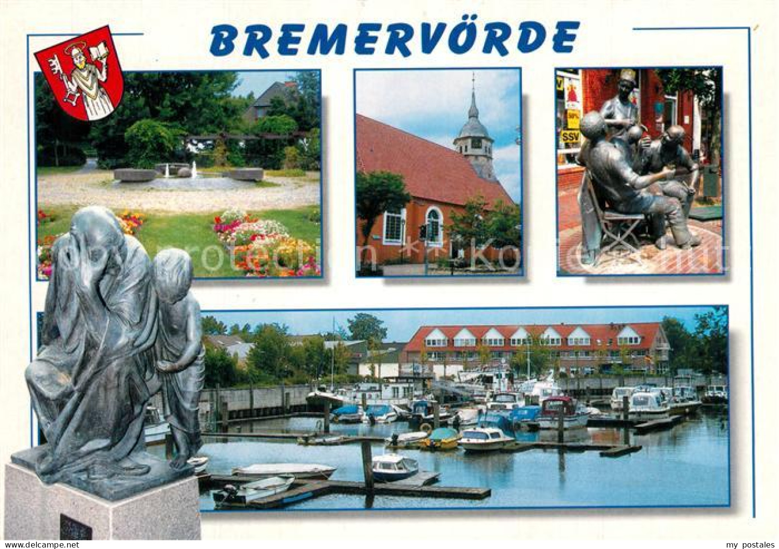 73255102 Bremervoerde Park Kirche Plastiken Yachthafen Bremervoerde - Bremervörde