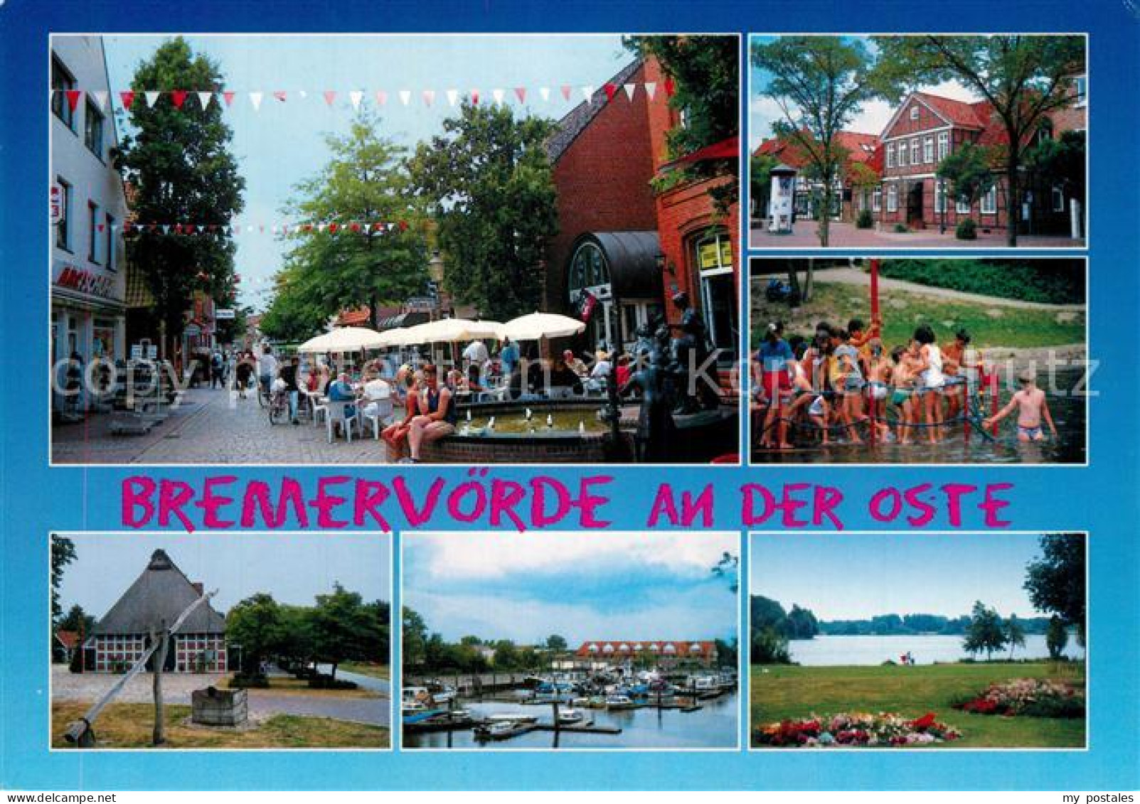 73255093 Bremervoerde Fussgaengerzone Ziehbrunnen Hafenpartie Park Bremervoerde - Bremervörde