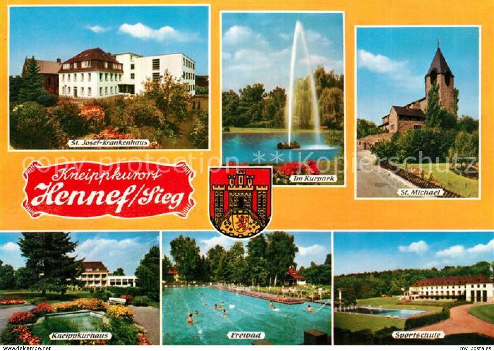 73255082 Hennef Sieg St Josefs Krankehaus Kurpark St Michael Kneippkurhaus Freib - Hennef