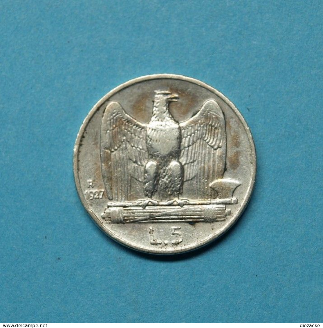 Italien 1927 5 Lire Vittorio Emanuele II. (Fok5/5 - Otros & Sin Clasificación