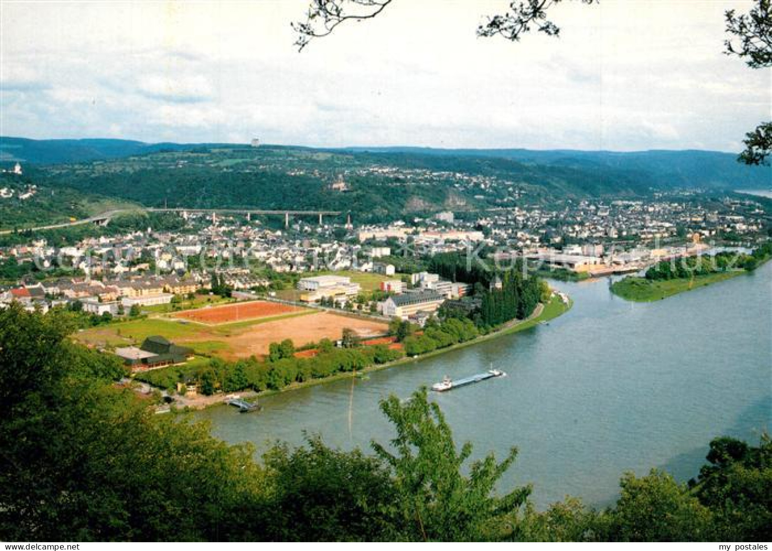 73250003 Lahnstein Panorama Blick Zur Lahnmuendung Lahnstein - Lahnstein