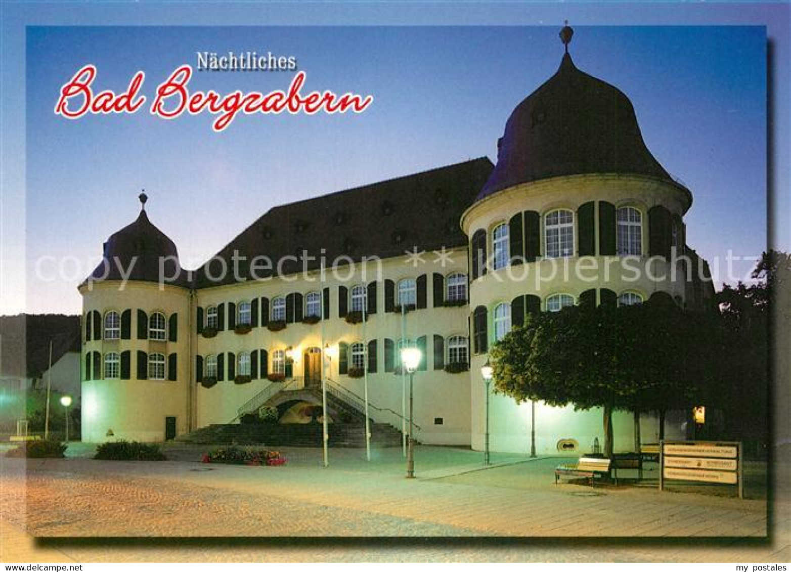 73248375 Bad Bergzabern Schloss Nacht Bad Bergzabern - Bad Bergzabern