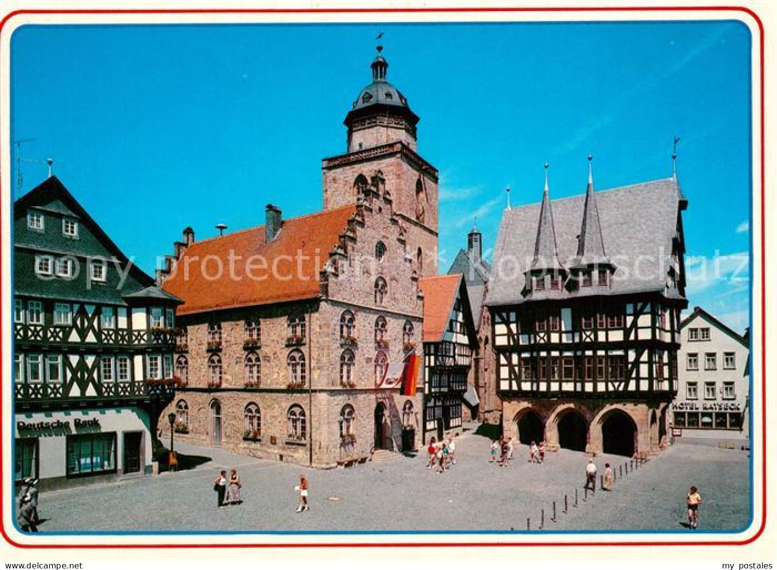 73247825 Alsfeld Rathaus Walpurgiskirche Weinhaus Bueckinghaus Fachwerkhaus Alsf - Alsfeld