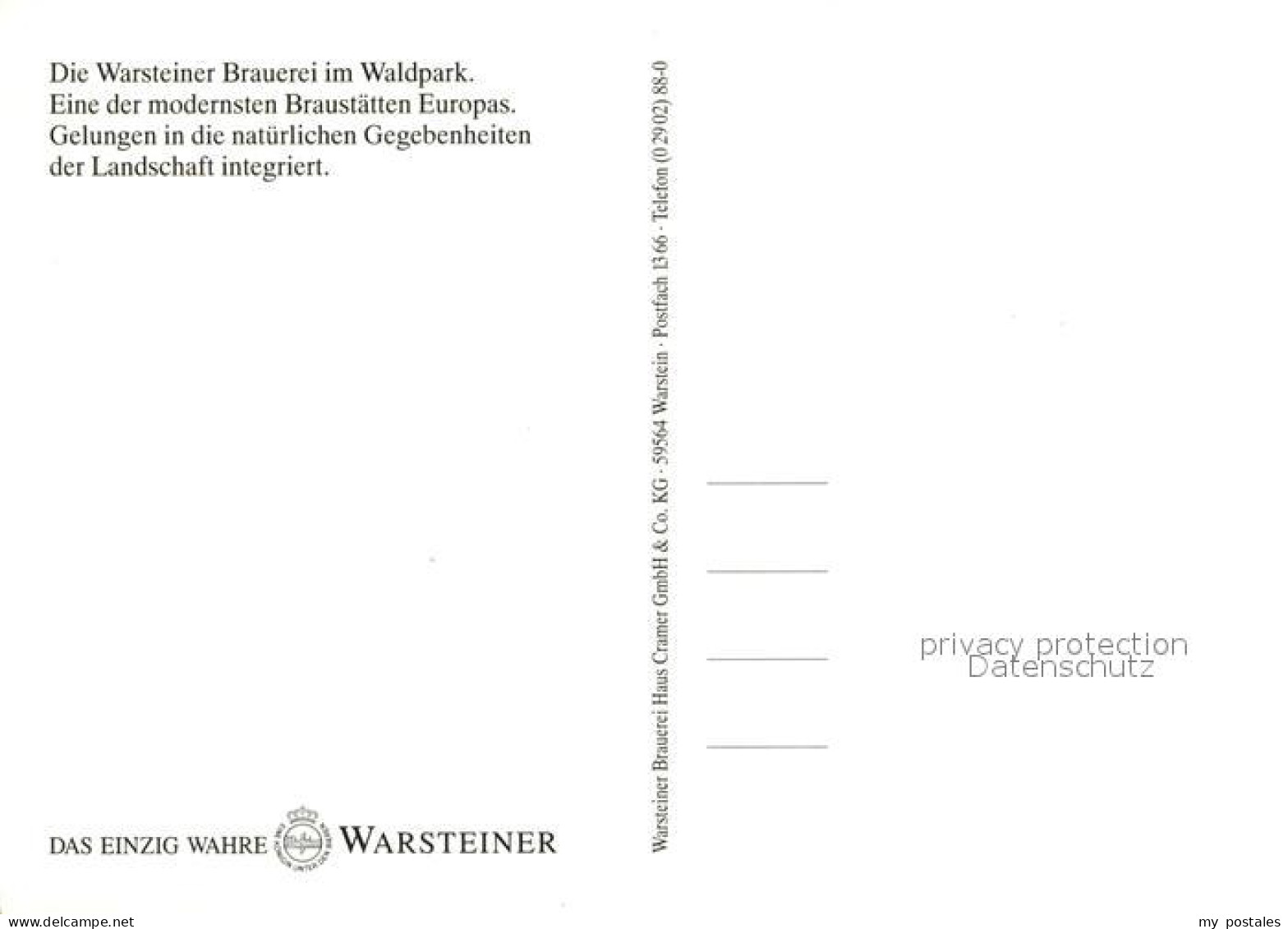 73247049 Warstein Warsteiner Brauerei Im Waldpark Warstein - Warstein