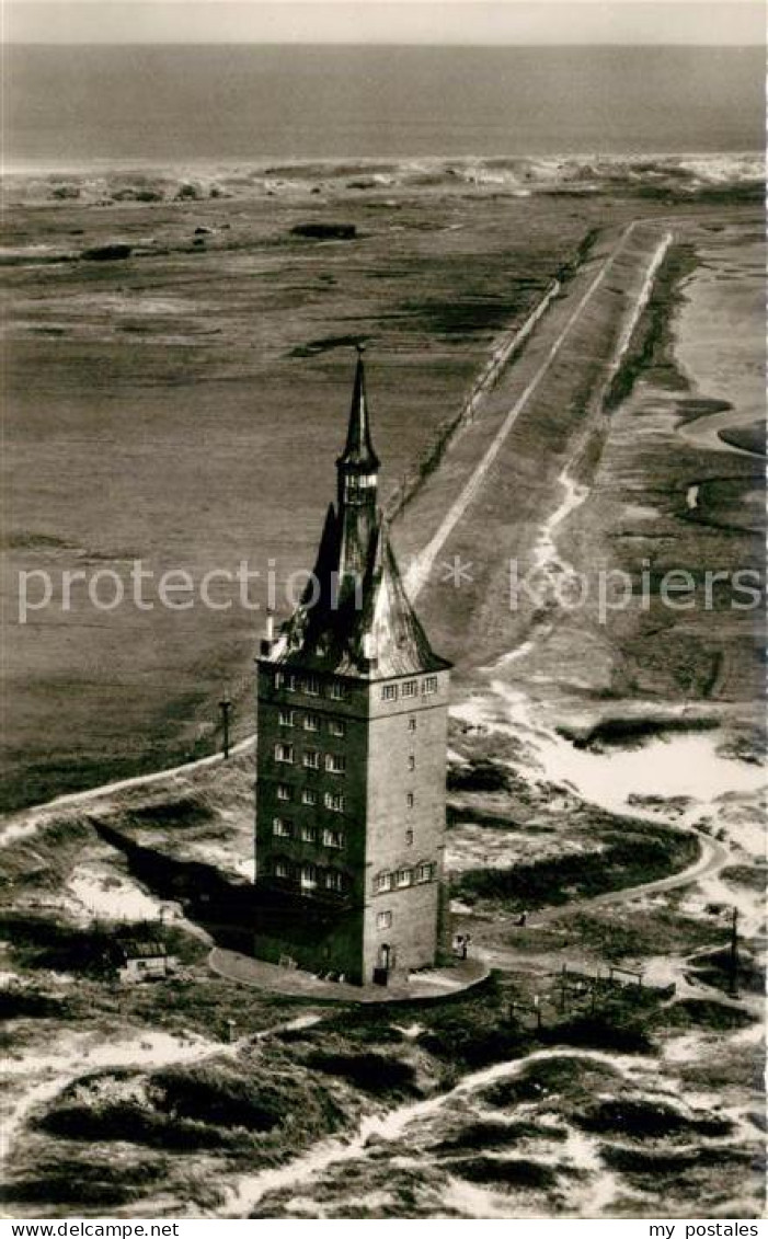 73246449 Wangerooge Nordseebad Westturm Damm Fliegeraufnahme Wangerooge Nordseeb - Wangerooge