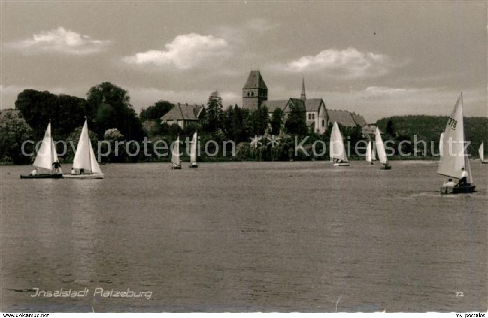 73246440 Ratzeburg Blick Zur Kirche Inselstadt Naturpark Lauenburgische Seen Seg - Ratzeburg