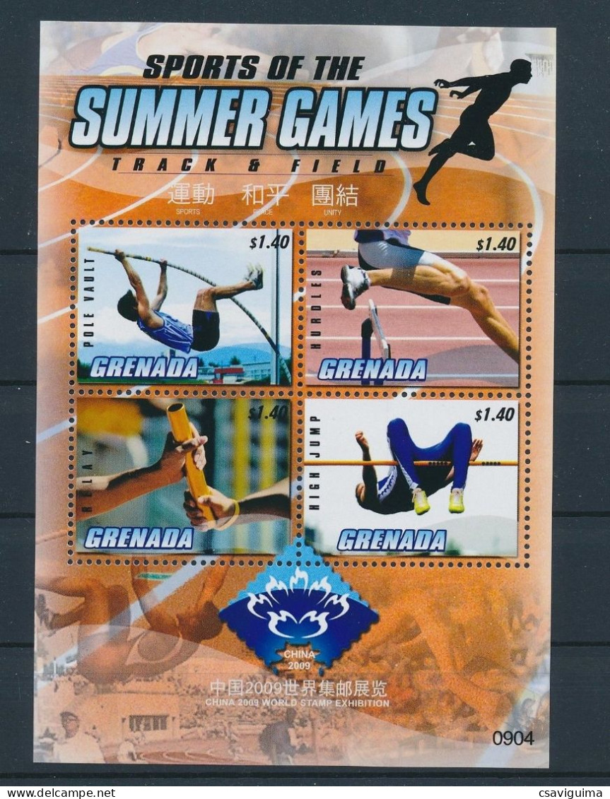 Grenada - 2009 - Summer Games - Yv 5147/50 - Estate 2014 : Singapore (Giochi Olimpici Giovanili)