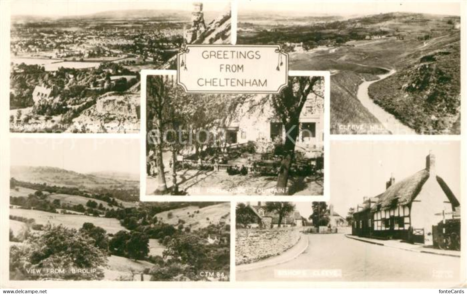 43482213 Cheltenham Panorama Cleeve Hill View From Birdlip Dorfmotiv  - Altri & Non Classificati