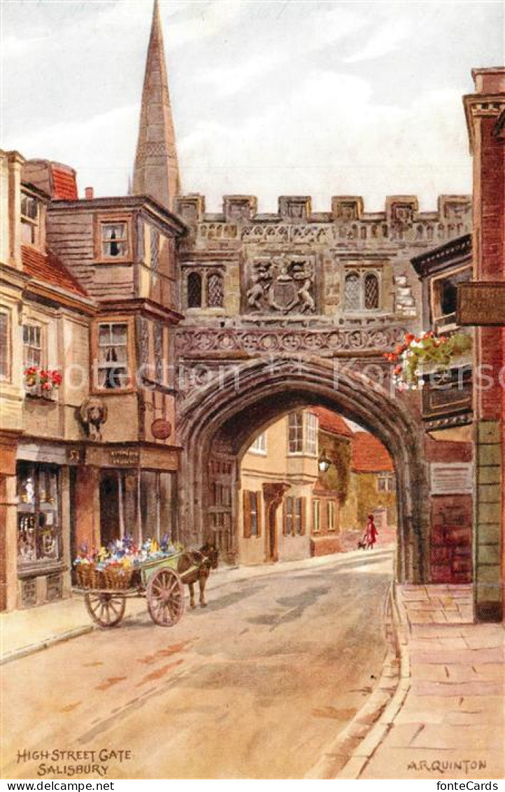 43482099 Salisbury Wiltshire High Street Gate  - Andere & Zonder Classificatie