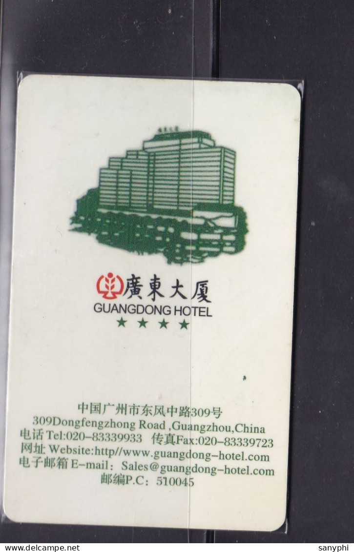 Magnetic Hotel Key-keycards Of China,GuangDong Hotel - Chine