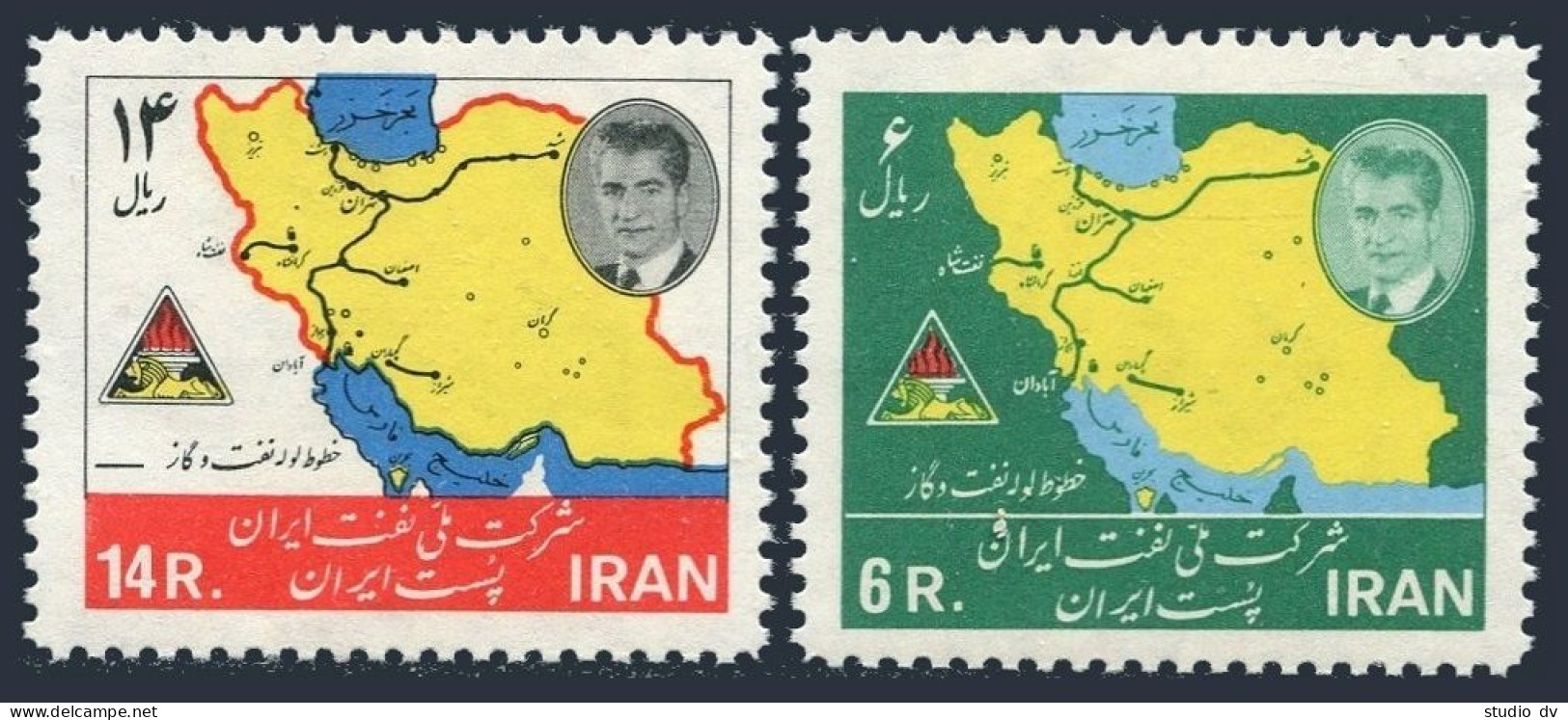 Iran 1322-1323,MNH.Michel 1247-1248. Oil Industry Nationalization-14,1965. - Iran