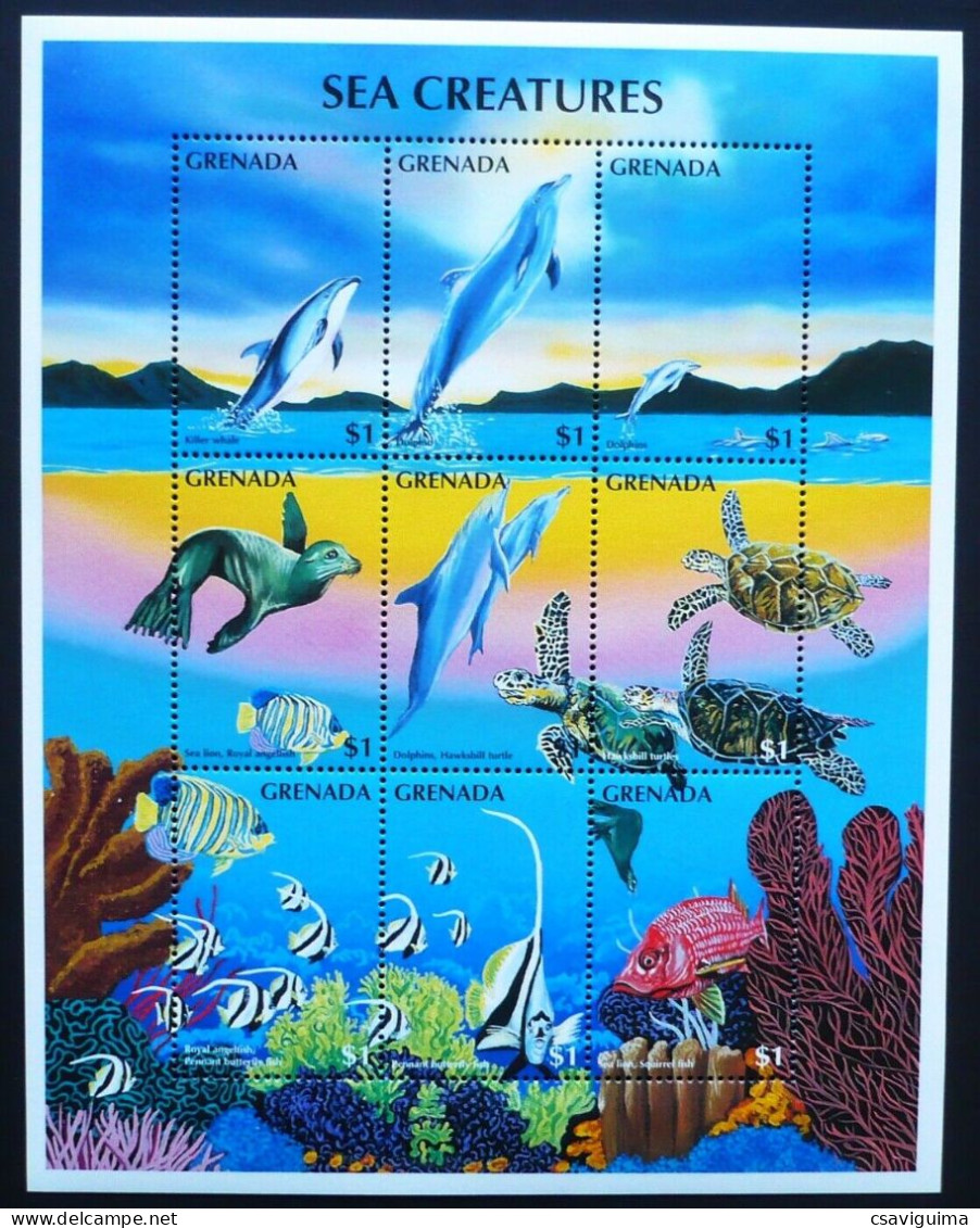 Grenada - 1996 - Sea Creatures - Yv 2904/12 + 2862/70 - Marine Life