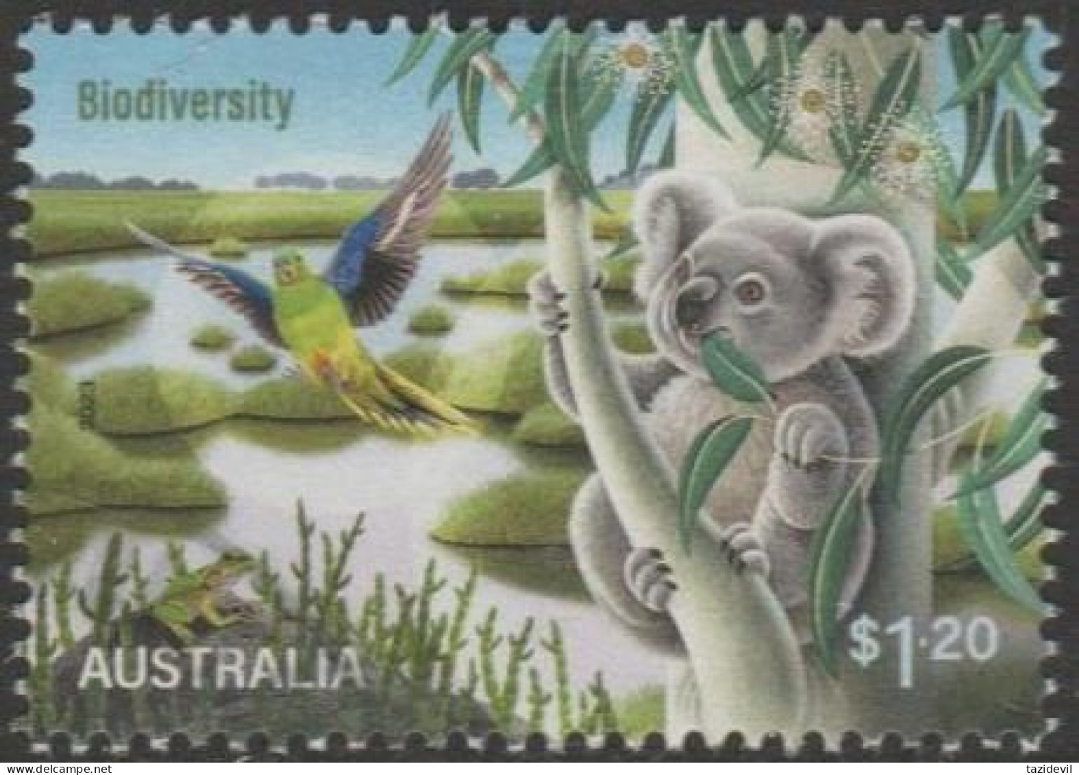 AUSTRALIA - USED - 2023 $1.20 Sustaniable Future - Koala, Parrot - Used Stamps