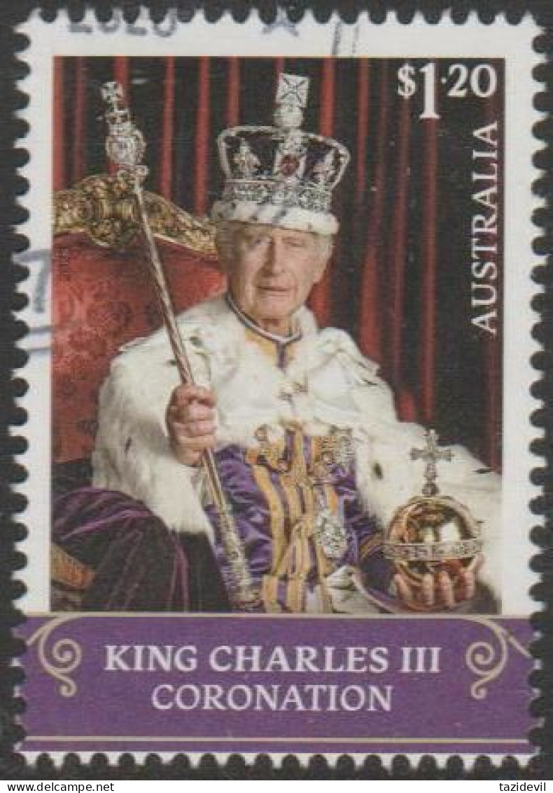 AUSTRALIA - USED - 2023 $1.20 Coronation Of King Charles III - Gebraucht