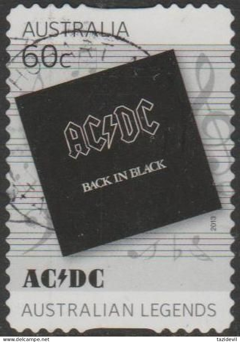 AUSTRALIA - DIE-CUT - USED - 2013 60c Music Legends - AC/DC - Gebraucht