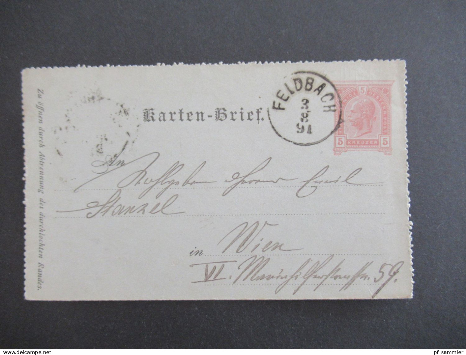 Österreich / Tschechien 1905 Kartenbrief Mit Stempel Brux Nach Postelberg Heute Postoloprty Mit K1 Ank. Stempel - Postbladen