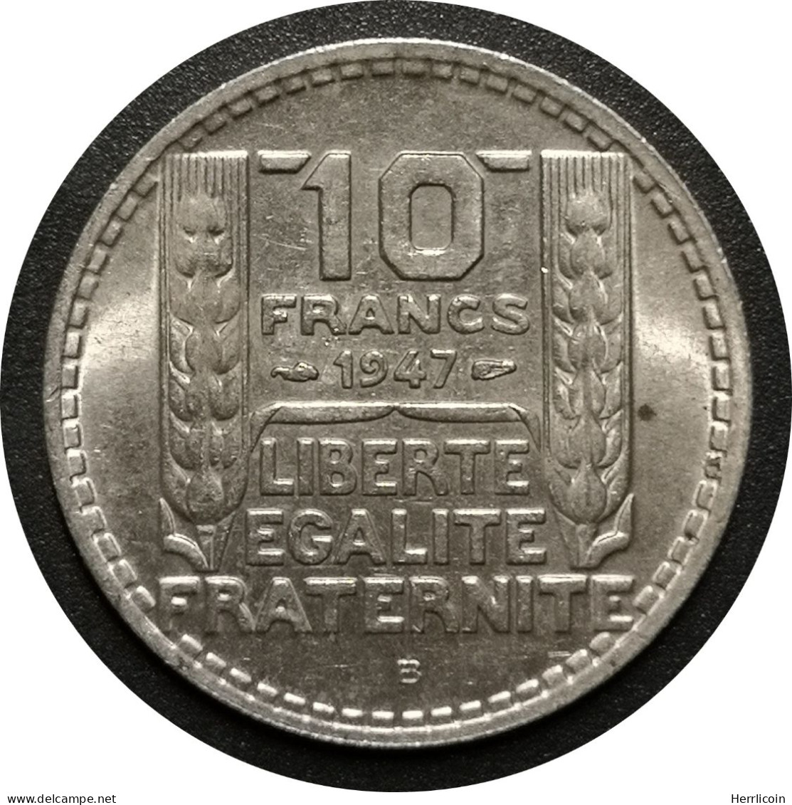 10 Francs Turin Grosse Tête  1947 B   - France / KM#908 - 10 Francs