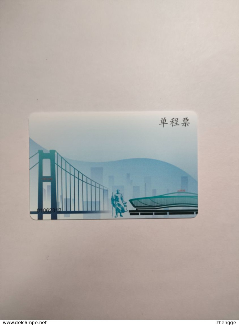China Transport Cards, S1 Line,  Metro Card, Wuxi City, (1pcs) - Ohne Zuordnung