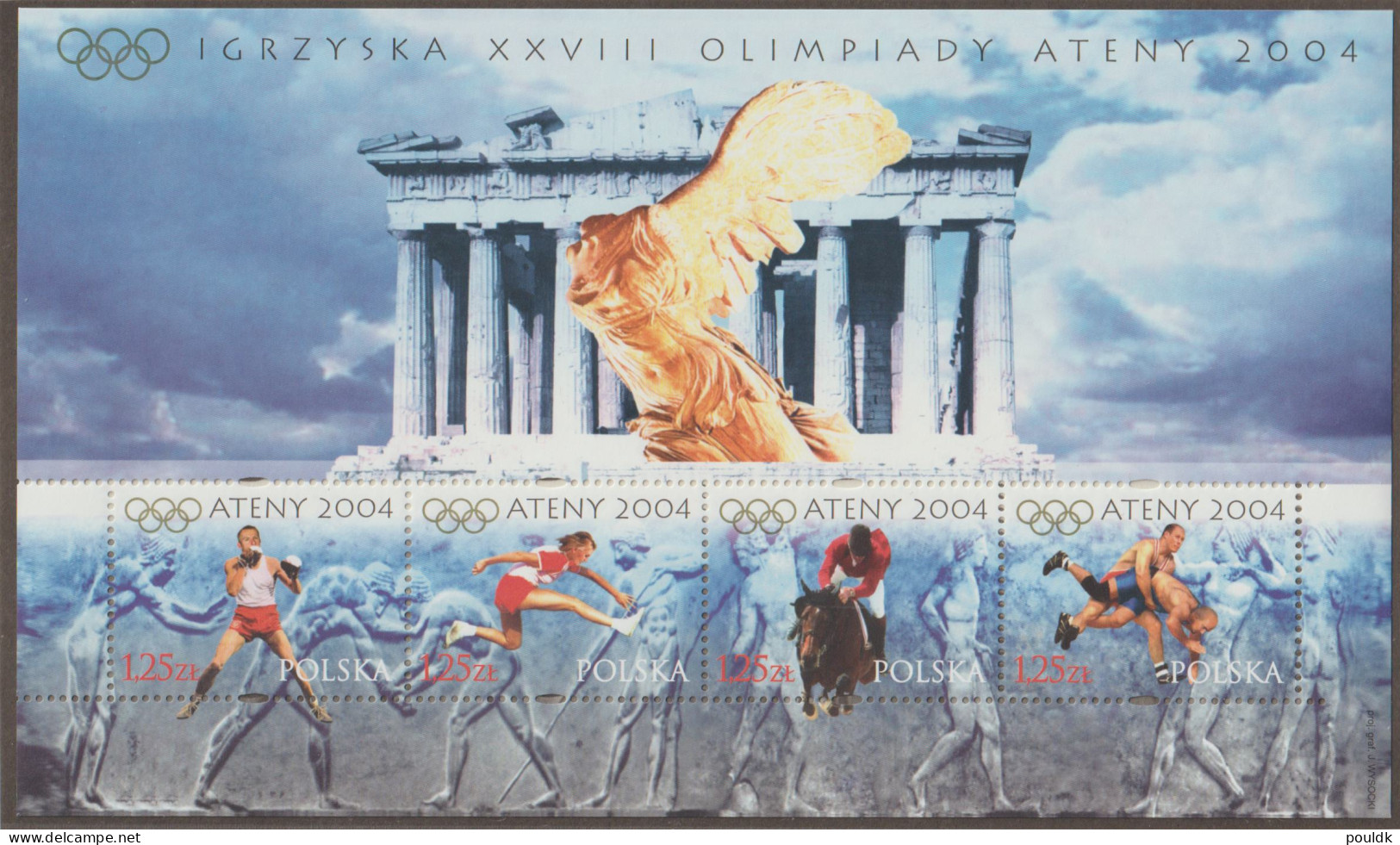 Poland 2004 Olympic Games In Athens Souvenir Sheet MNH/**. Postal Weight Approx 99 Gramms. Please Read Sales - Sommer 2004: Athen