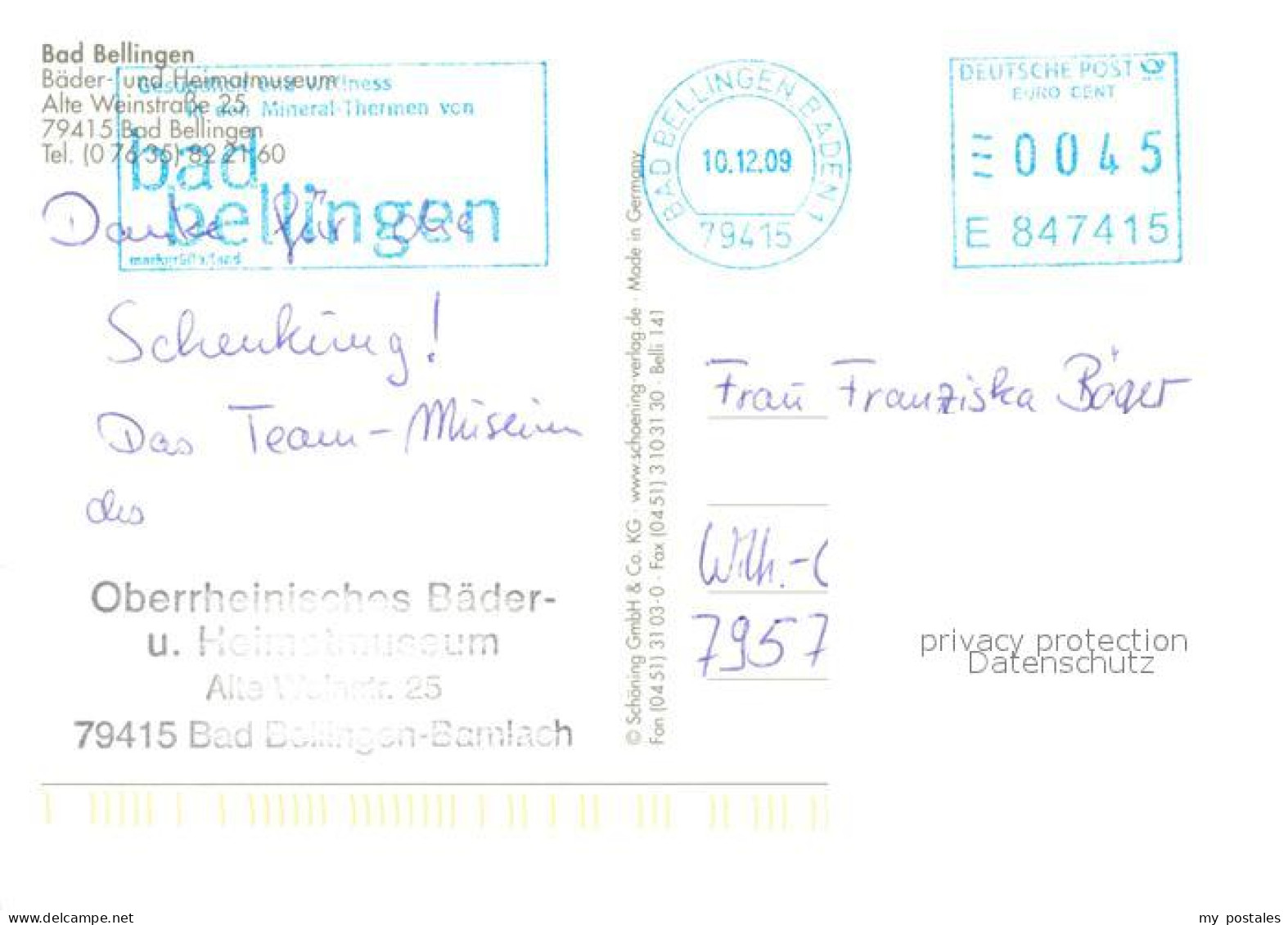 73245513 Bad Bellingen Oberrheinsiches Baedermuseum Bad Bellingen - Bad Bellingen