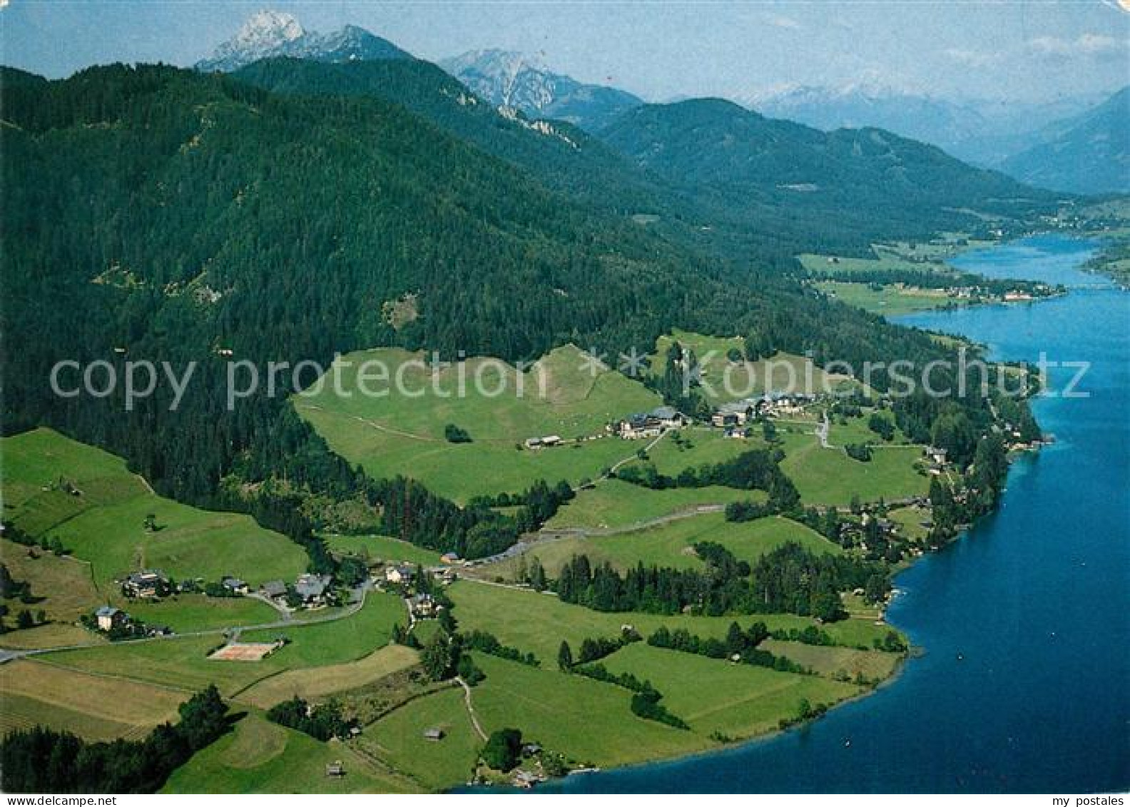 73244963 Weissensee Kaernten Blick Ueber Naggl Gegen Westen Alpenpanorama Fliege - Weissensee