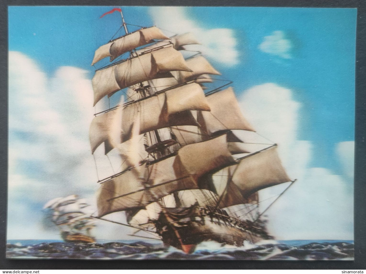 Ship - English Sailing Vessel - Cartoline Stereoscopiche