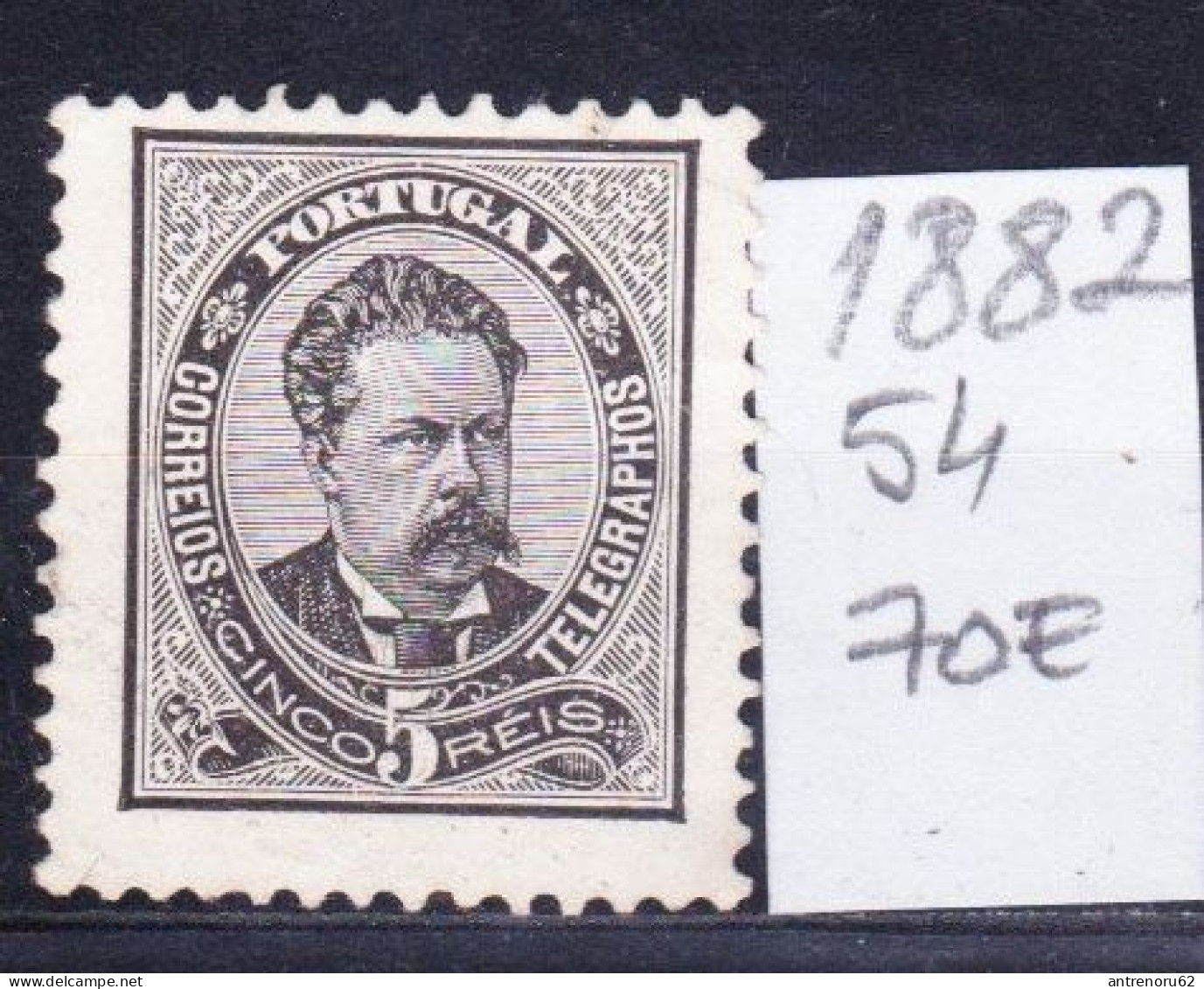 STAMPS-PORTUGAL-1882-UNUSED-SEE-SCAN-NO-GUM - Unused Stamps