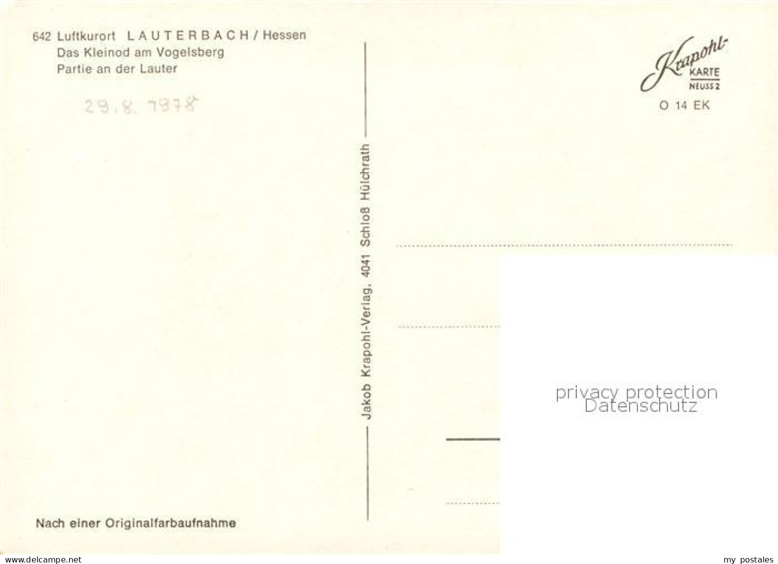 73243480 Lauterbach Hessen Stadtansicht Lauterbach Hessen - Lauterbach