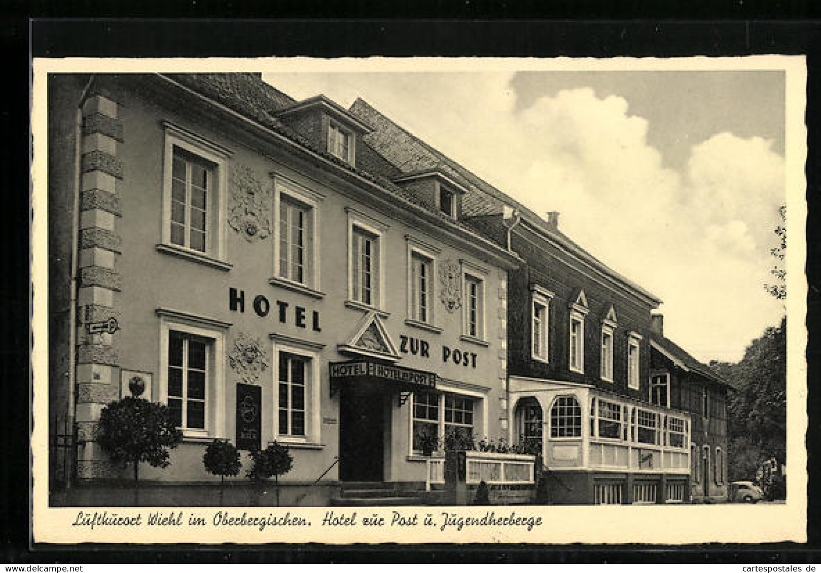 AK Wiehl, Hotel Zur Post U. Jugendherberge  - Wiehl
