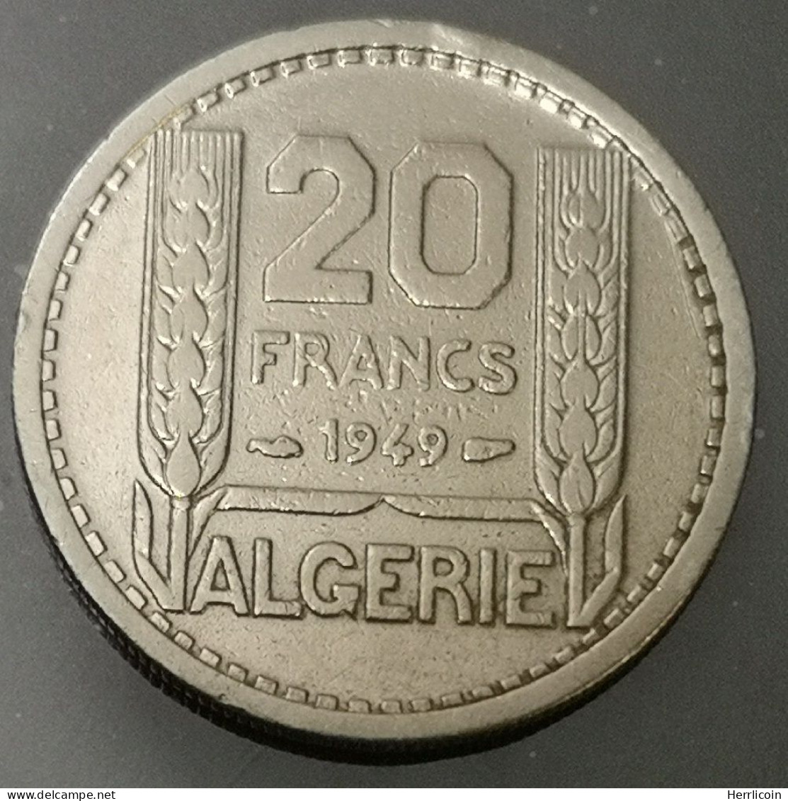 Monnaie Algérie - 1949 - 20 Francs Turin - Algerije