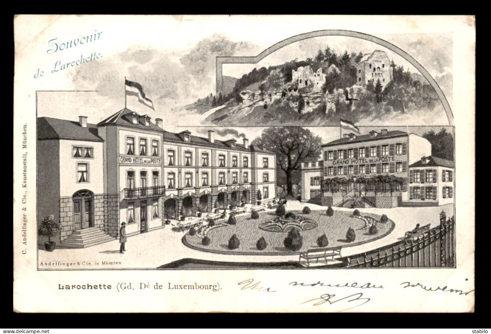 LUXEMBOURG - LAROCHETTE - SOUVENIR - CARTE ILLUSTREE - VOYAGE LE 14 AOUT 1899 - Fels