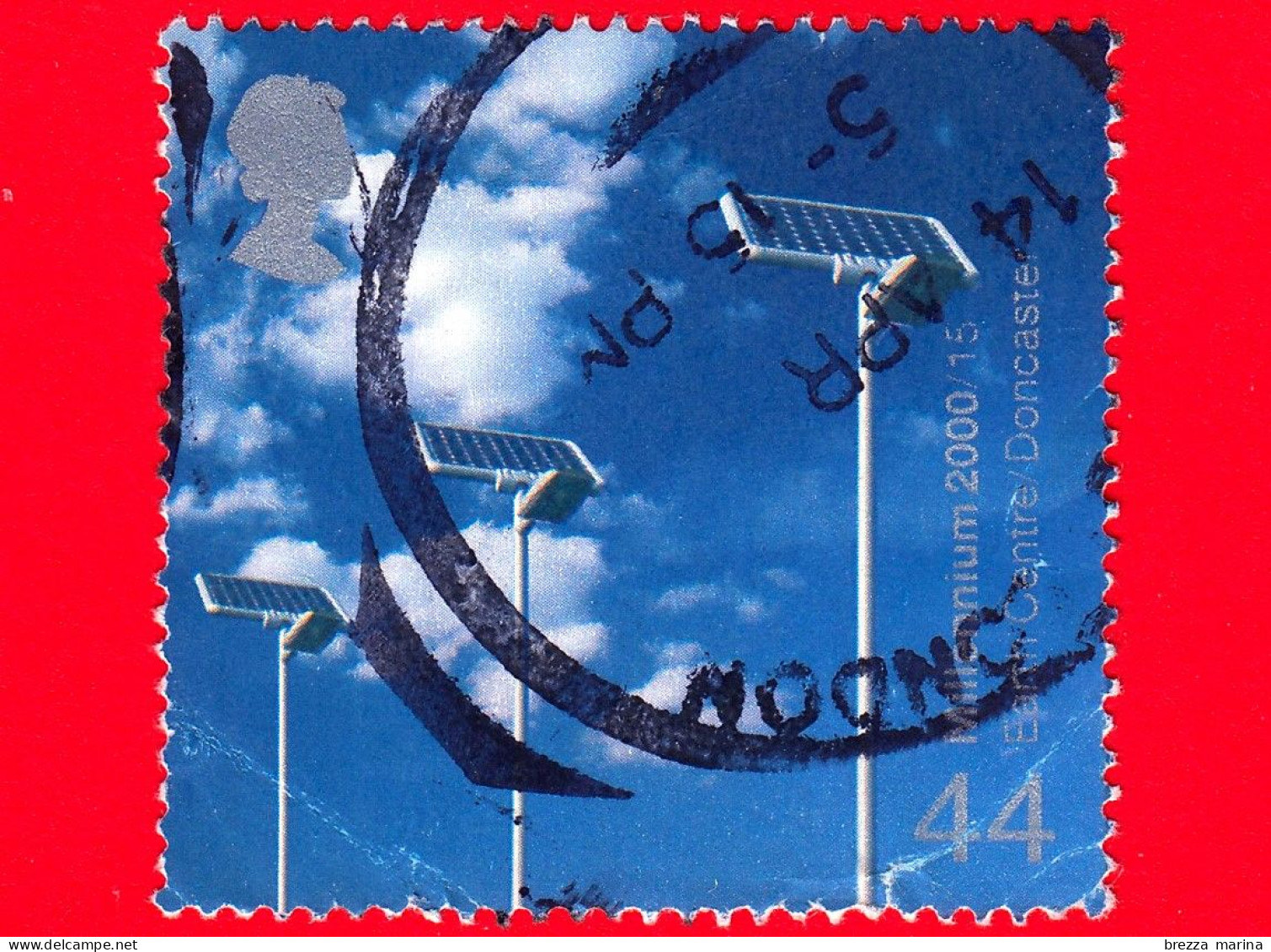 INGHILTERRA - GB - GRAN BRETAGNA -  2000 - 1° Progetto Del Millennio - Vita E Di Cuore - Sensori Solari - Doncaster - 44 - Used Stamps