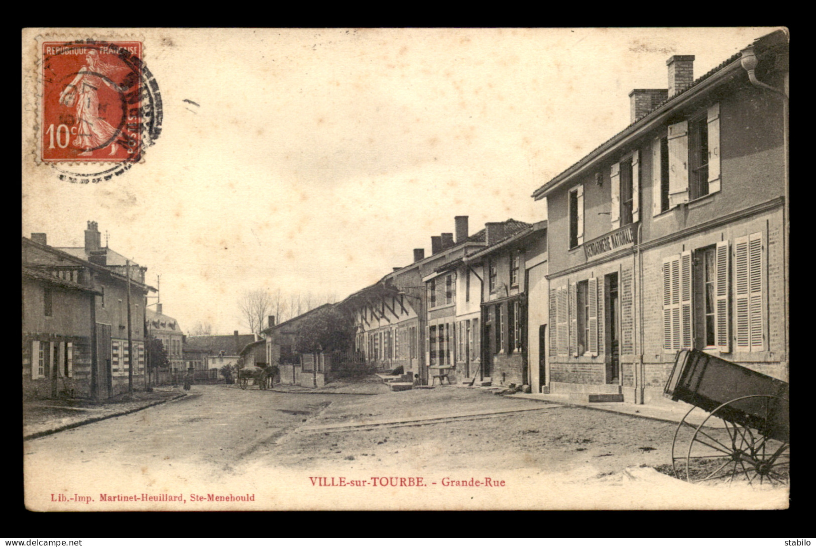 51 - VILLE-SUR-TOURBE - GRANDE RUE - Ville-sur-Tourbe
