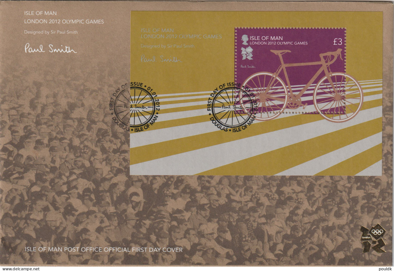 Isle Of Man 2012 Olympic Games London Souvenir Sheet FDC. Weight 0,04 Kg. Please Read Sales Conditions Under - Zomer 2012: Londen