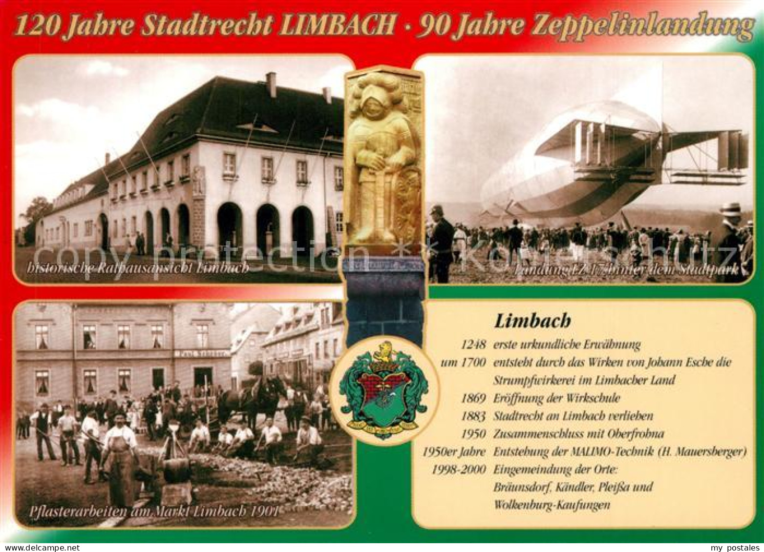 73239543 Limbach Oberfrohna Rathaus Landung LZ 17 Stadtpark Pflasterarbeiten Mar - Limbach-Oberfrohna