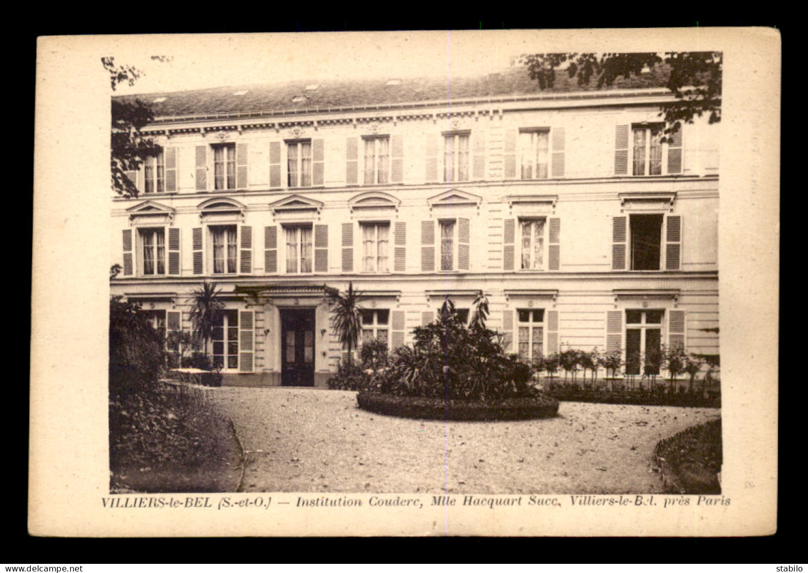 95 - VILLIERS-LE-BEL - INSTITUTION COUDERC, MELLE HACQUART SUCC. - Villiers Le Bel