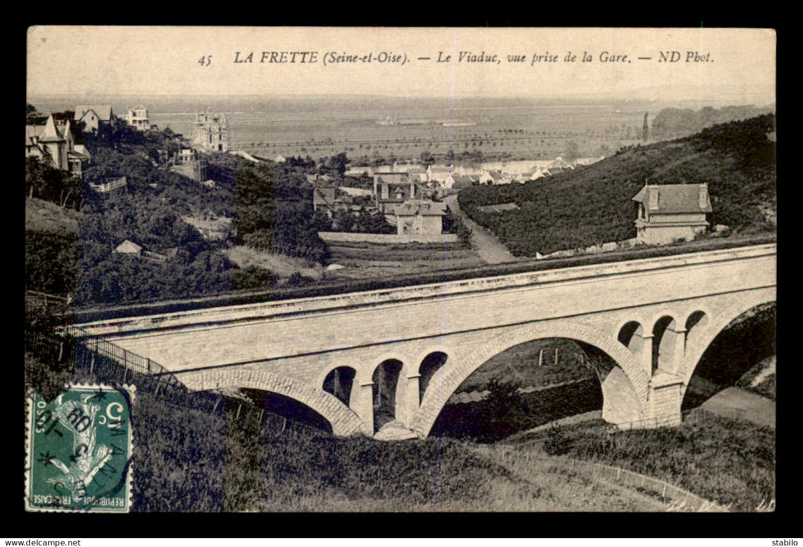 95 - LA FRETTE - LE VIADUC, VUE PRISE DE LA GARE - La Frette-sur-Seine