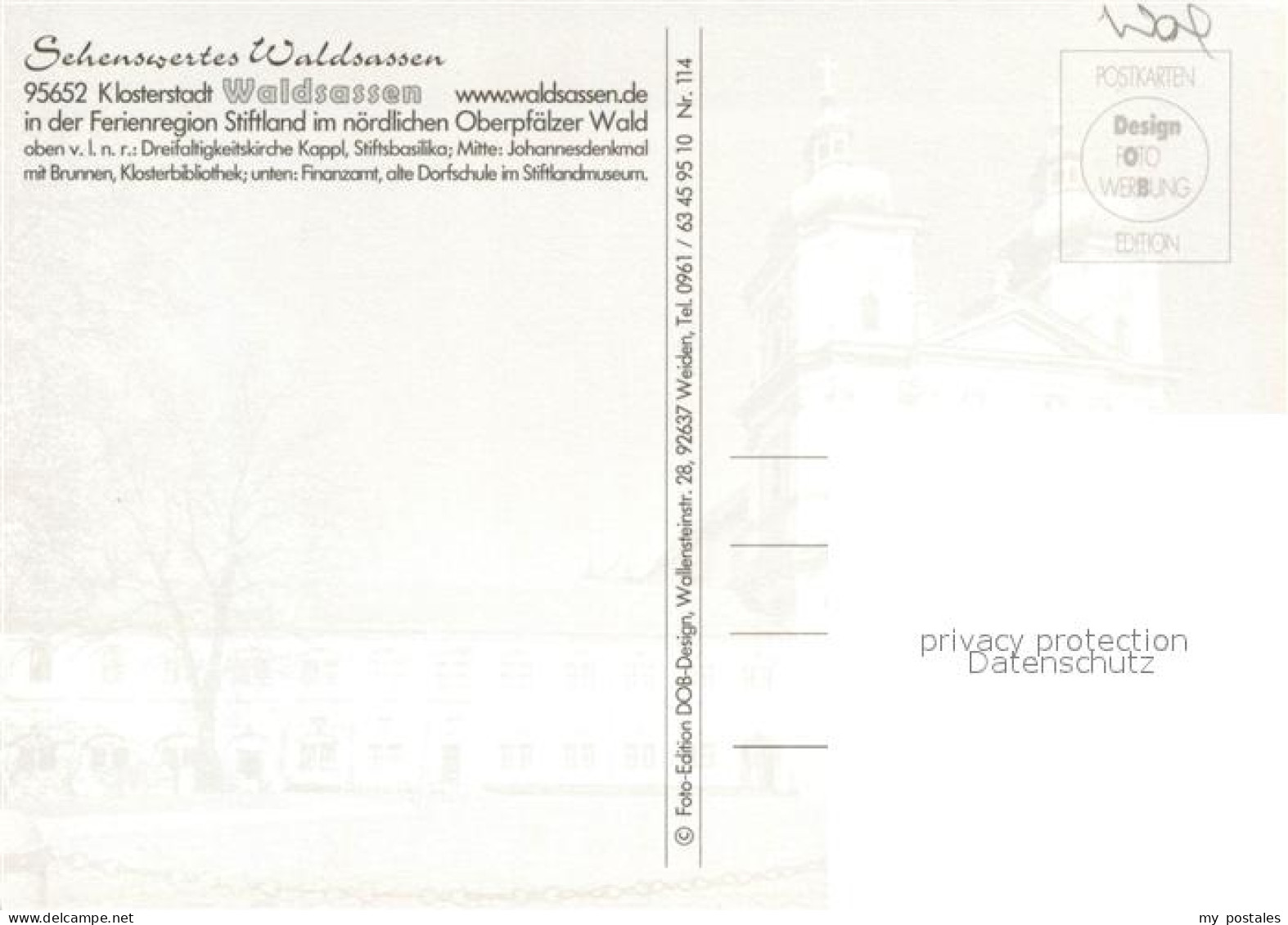 73239463 Waldsassen Dreifaltigkeitskirche Stiftsbasilika Johannesdenkmal Brunnen - Waldsassen