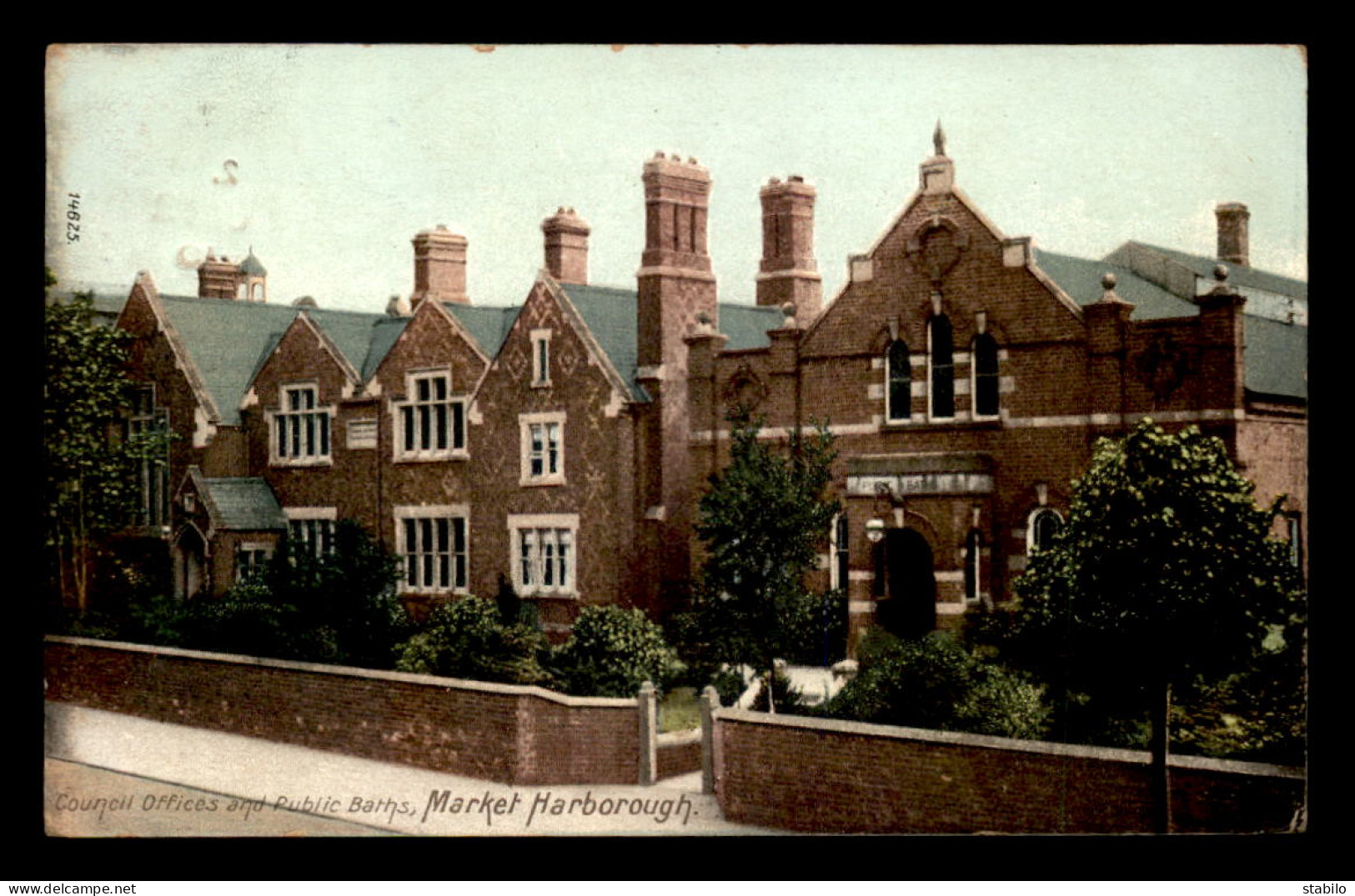 ROYAUME-UNI - ANGLETERRE - MARKET HARBOROUGH - COUNCIL OFFICES AND PUBLIC BATHS - Sonstige & Ohne Zuordnung