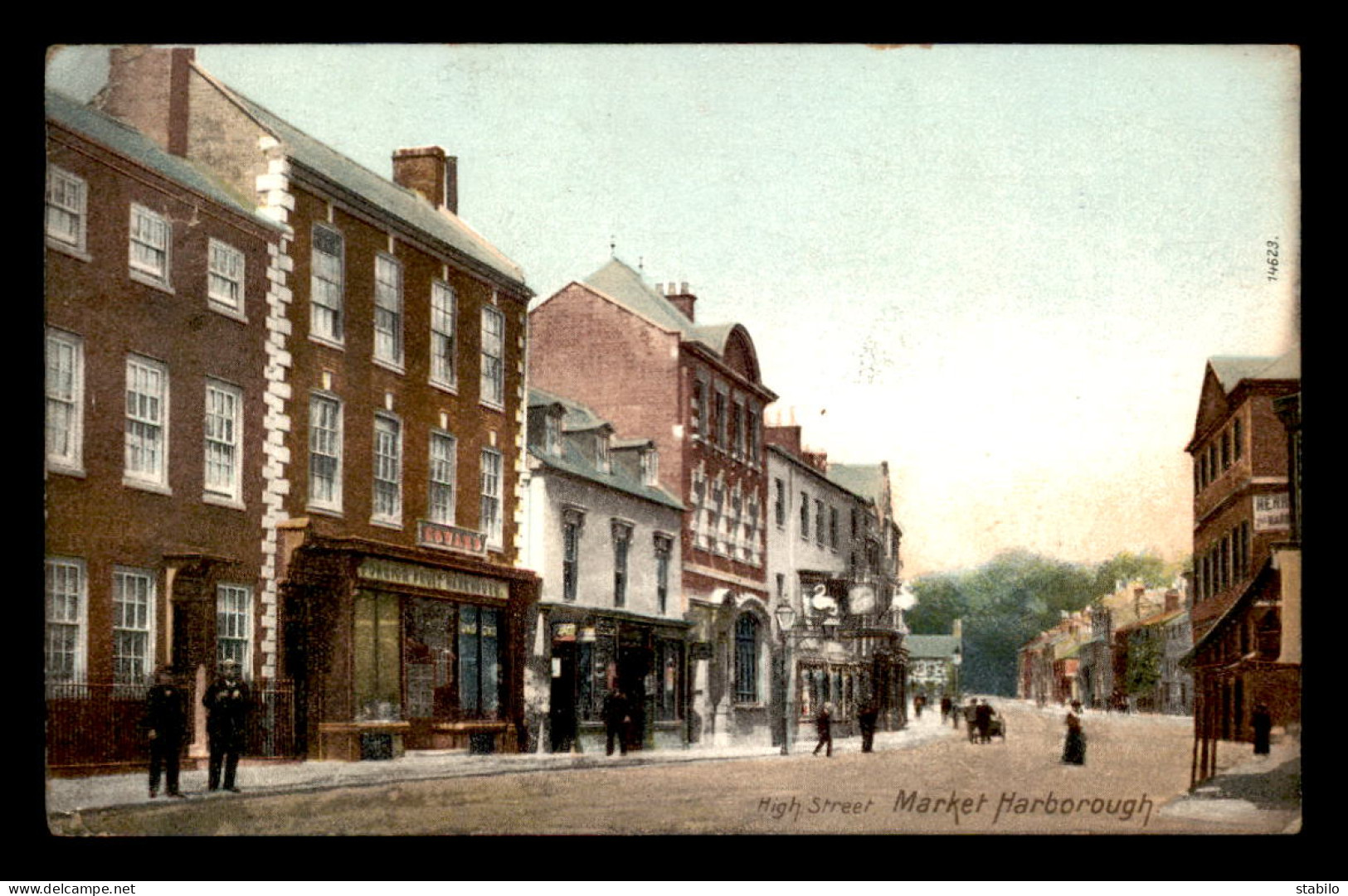 ROYAUME-UNI - ANGLETERRE - MARKET HARBOROUGH - HIGH STREET - Andere & Zonder Classificatie