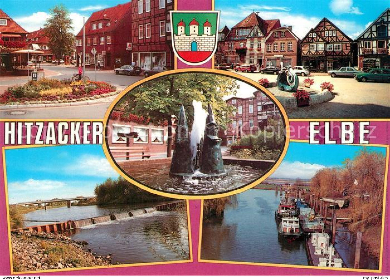 73238538 Hitzacker Elbe Marktplatz Rathaus Hafen Stauwehr Hitzacker Elbe - Hitzacker