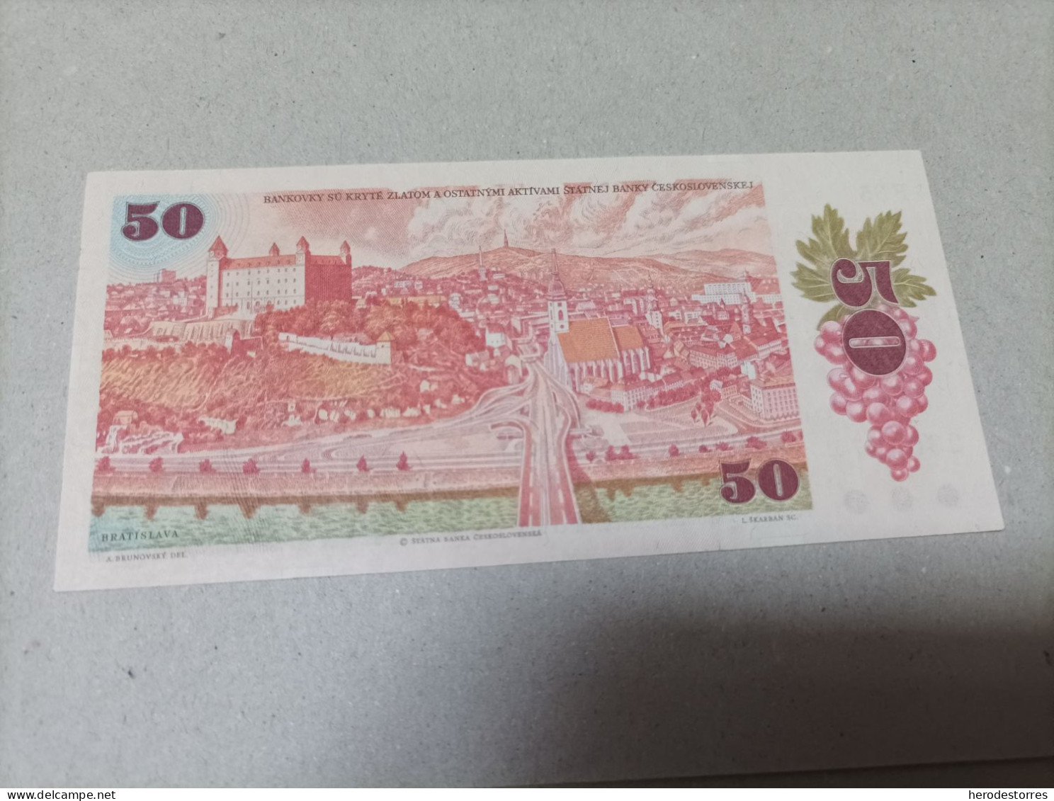 Billete Checoslovaquia 50 Korun, Año 1987, UNC - Cecoslovacchia