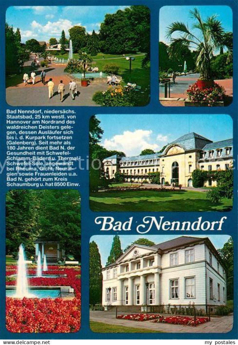 73238522 Bad Nenndorf Kurpark Wasserfontaenen Kurhaus Kurmittelhaus Chronik Bad  - Bad Nenndorf